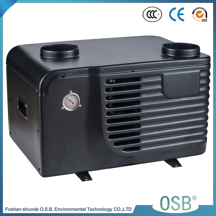 Air to water heat pump for domestic hot water use, Offer hot water for domestic/ floor heating, provide free air cooling at the same time.