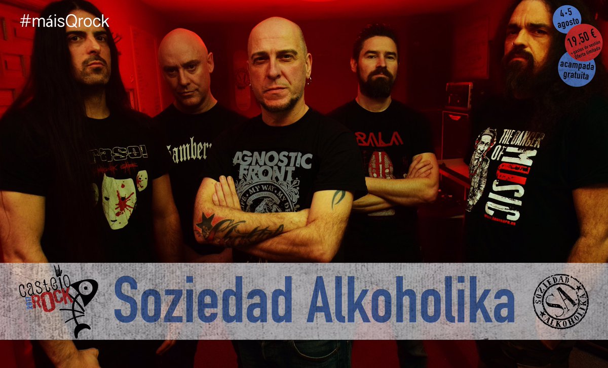 CasteloRock's tweet photo. 4.- CONFIRMACIÓN - @SoziAlkoholika #confirmacions #adiantoCasteloRock2017 #adianteCasteloRock @europapress 
#CasteloRock2017 #máisQrock https://t.co/z5pQMAQy67