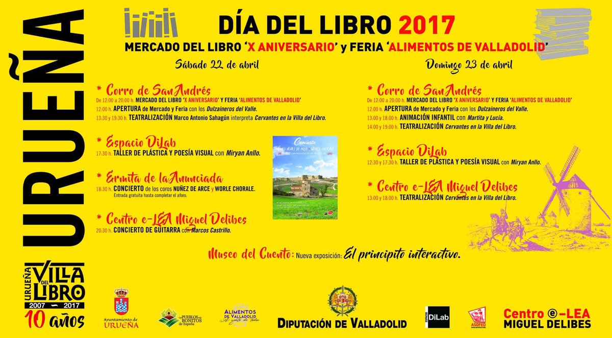 turvalladolid's tweet photo. Este fin de semana en Urueña, estamos de celebración. Reserva tu plaza de autobús en el 983427174. https://t.co/pGeA88VSuP