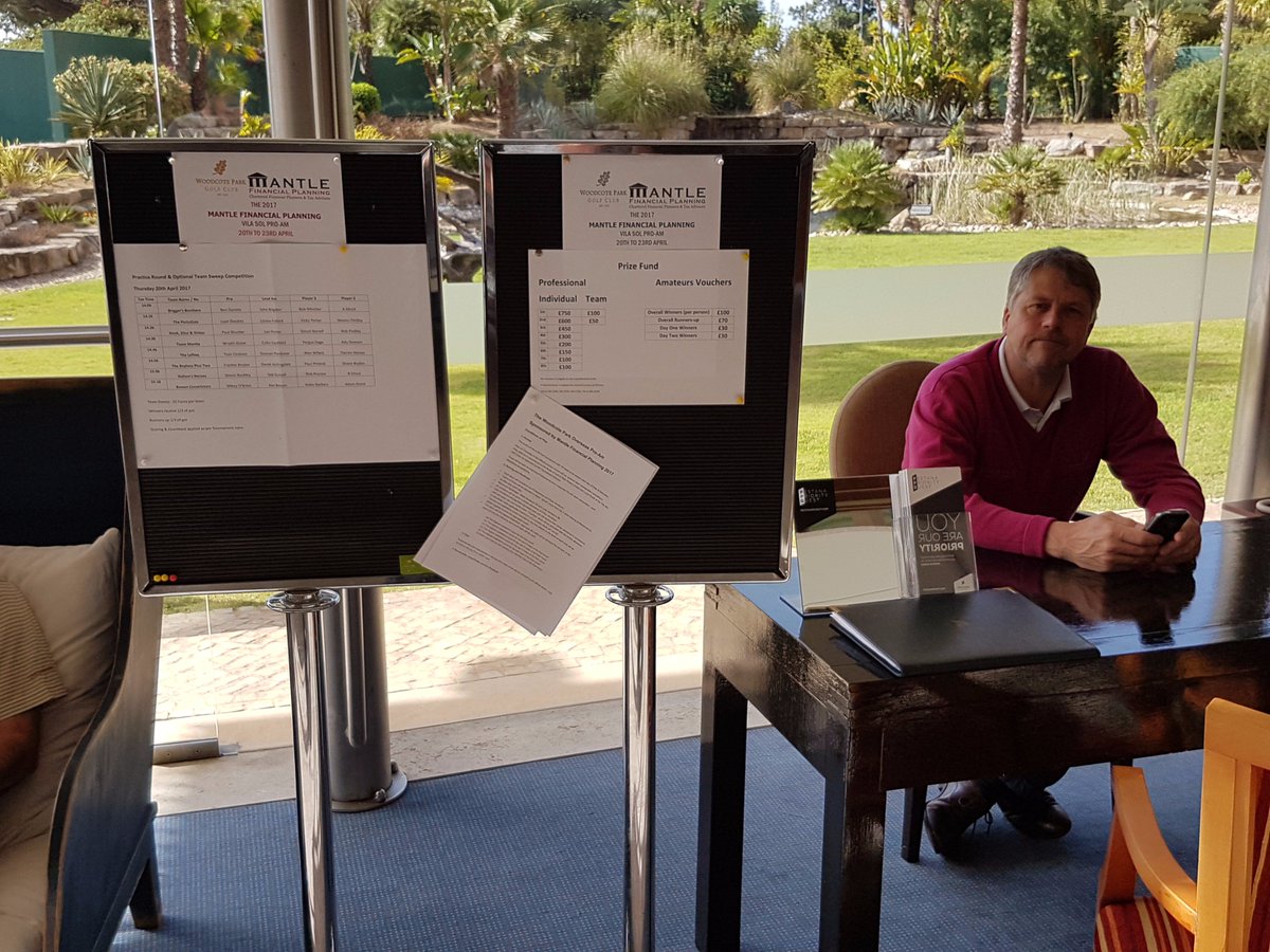 Today marks the first day of the Woodcote Park overseas Pro-AM in Portugal. Everything is set up for when the members arrive!