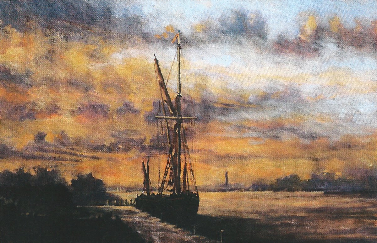 UpchurchMatters's tweet photo. Thanks to Paul Wiseman and Tara Belsham for sharing with us these 2 lovely paintings of @EdithMayTradCo berthed at Lower Halstow Creek. https://t.co/3DtekoTrE0