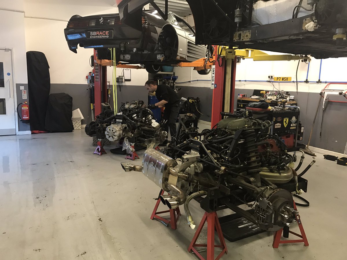 Ferrari 348 engines everywhere! #Ferrari #348