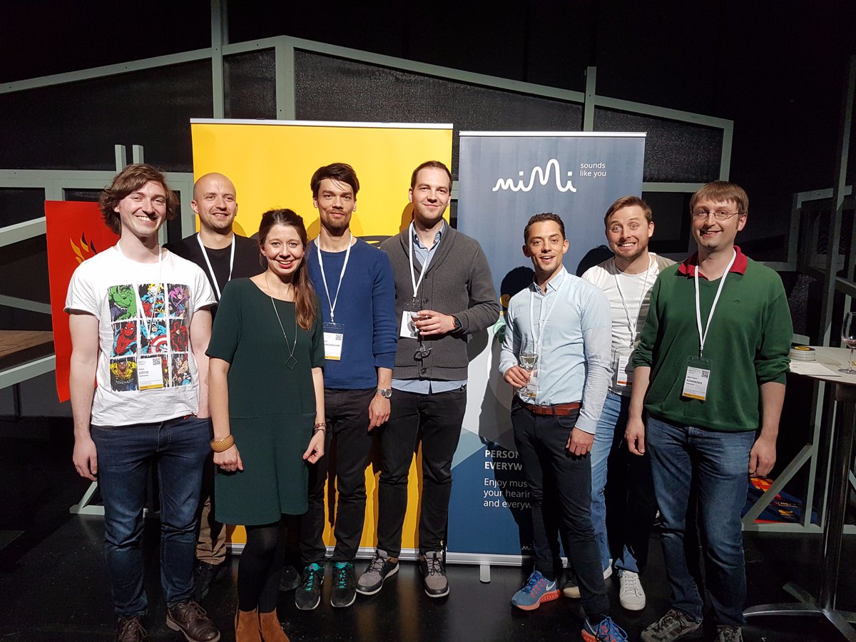 mimihearing's tweet photo. @mimihearing & @Grammofy celebrating all that's cutting edge and next generation in #ClassicalMusic—at the #karajan #musictechconference https://t.co/No7AgRTnXj