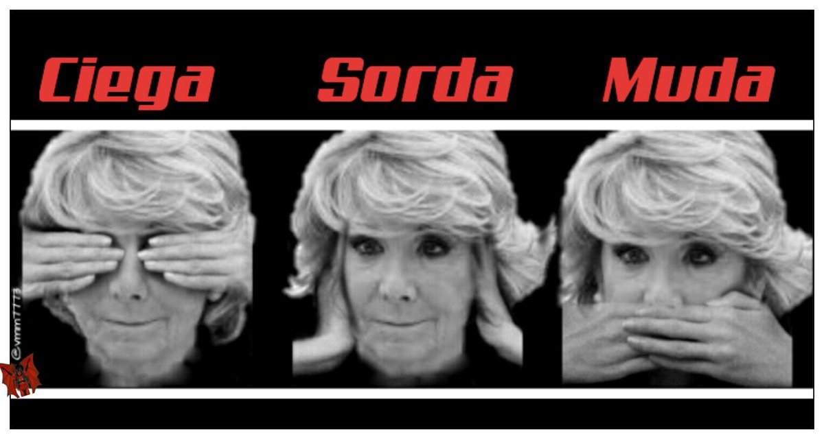 vmm7773's tweet photo. La Aguirre se marca un "Infanta Cristina" delante del juez.
Nunca vio nada
Nunca oyó nada
Nunca dijo nada

#TestigoAguirreARV https://t.co/wQgPSCrrdD
