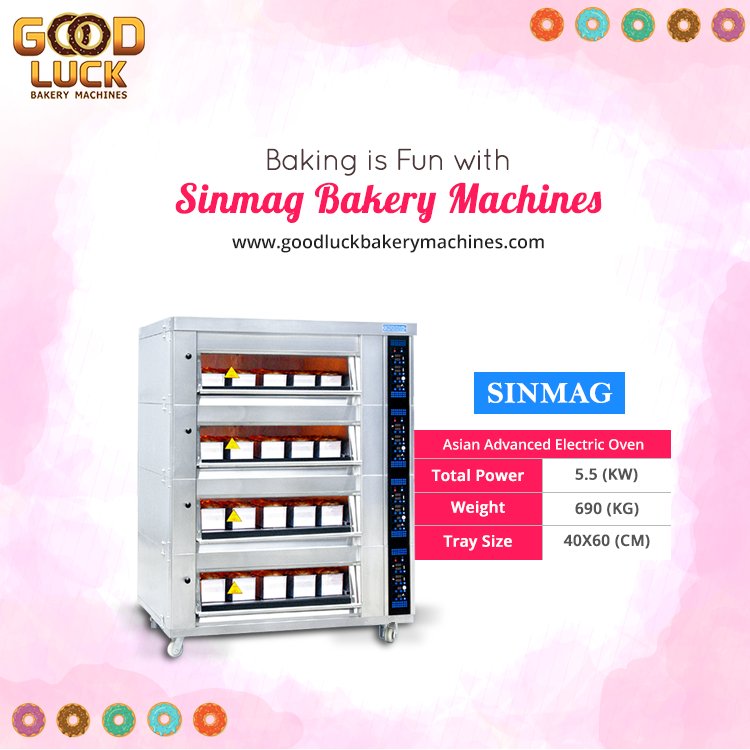 goodluck_bakery's tweet photo. Baking is Fun with Sinmag Bakery Machines.
Visit: https://t.co/CLxN2ZWoay
Call: +91-8800905578
#BakeryEquipment #DividerRounder https://t.co/Ecn3z8jAeY