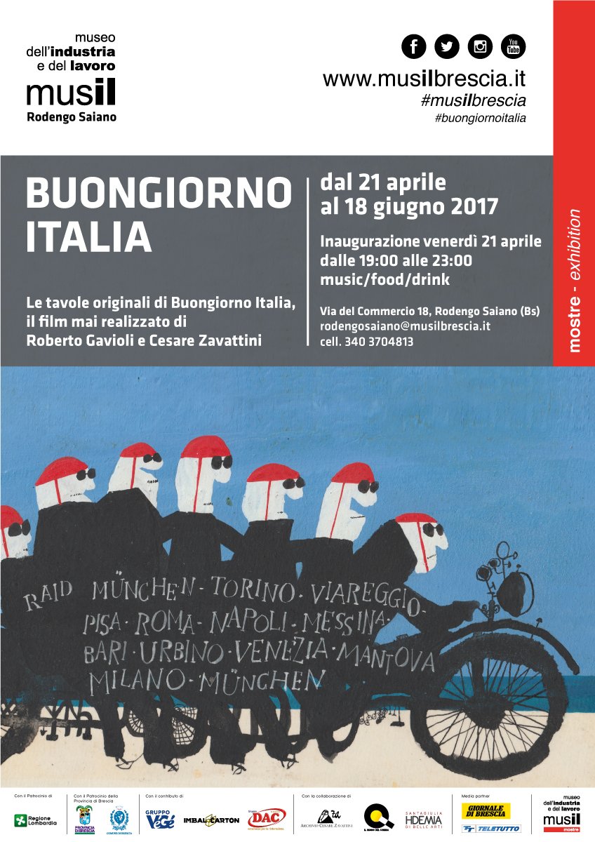 ConsLomb's tweet photo. Ultimi giorni per visitare @ Musil #Rodengo/BS #mostra #BuongiornoItalia per raccontare tic, virtù e vizietti #Italia #Anni50 #boomeconomico https://t.co/qqd7R3WHyk