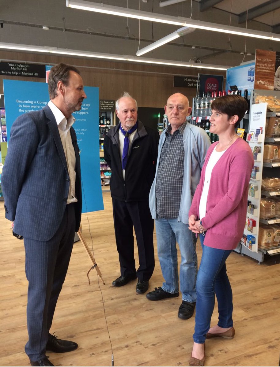 Steve_Murrells's tweet photo. It's great to be at Marford Hill today speaking with their 3 local causes, Rosset Scouts, Gresford Playgroup &amp; @GresfordTrust. #TheCoopWay https://t.co/2IvTnPSVdt