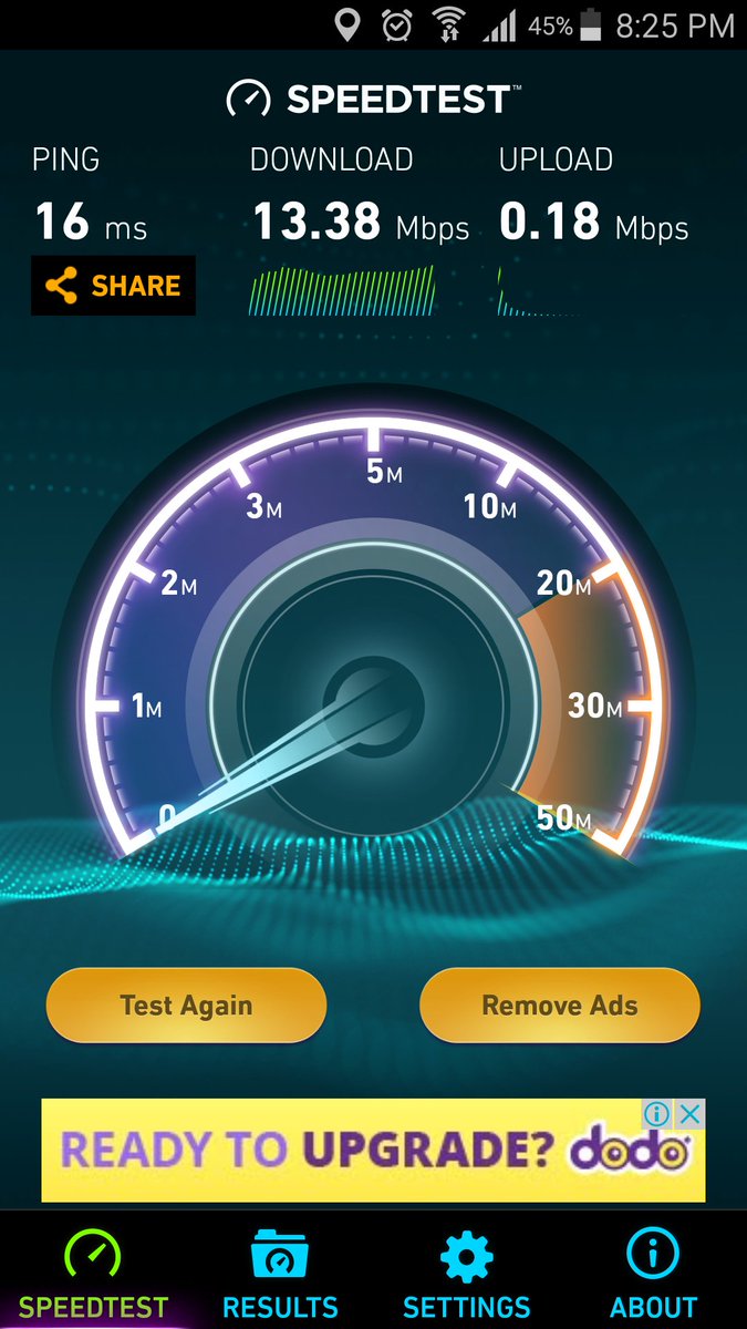 Rhinnagade's tweet photo. Wifi vs 4G. 'Straya
#potatonet https://t.co/xv2NRWarXd