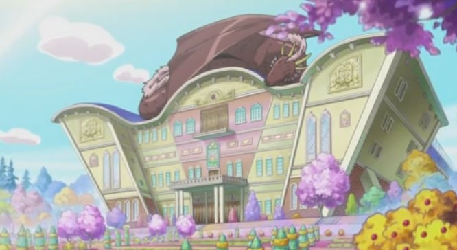 マアズ105 たまご リルリル たまごっち ジュエルペット 学校の上に乗っている大きな生き物というと たまごっちスクールやジュエペサンシャインの ドラゴン校長を思い起こしますね