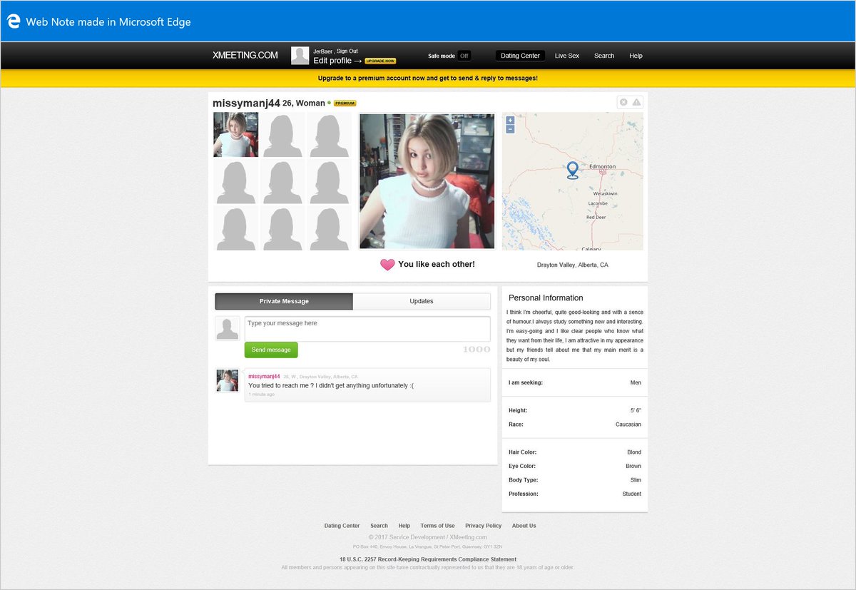 Xmeeting profile view Xmeeting profile view