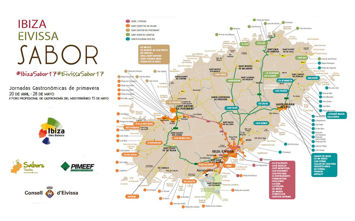 Con #IbizaSabor17 pueden disfrutarse menús degustación por toda #Ibiza. Bullit de peix, arroces, cocina de autor... ow.ly/I46g30aYG2T