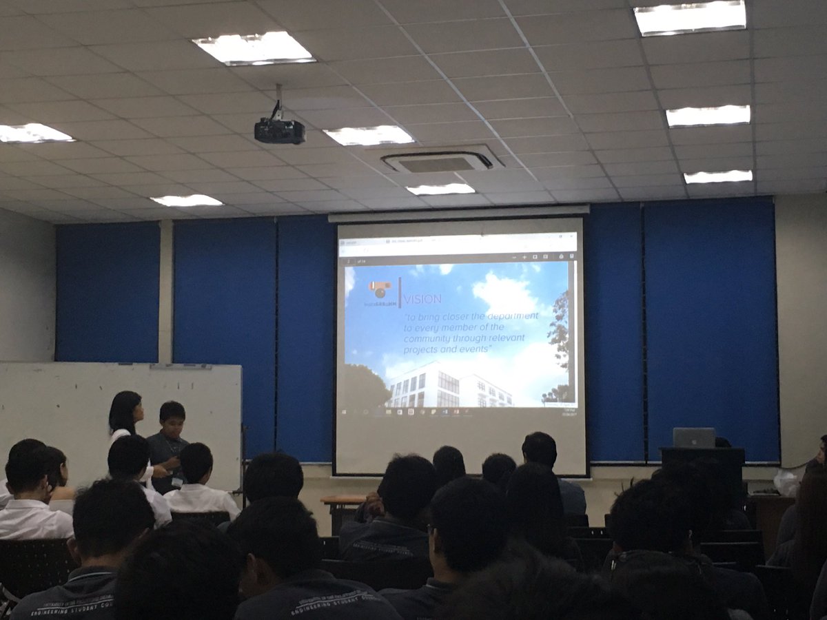 UPIMPULSE's tweet photo. The outgoing ChE Reps conclude the presentations of accomplishments of outgoing representatives.
#ESCTurnover
#ThePulseIsBack https://t.co/Fn52AM7N3e