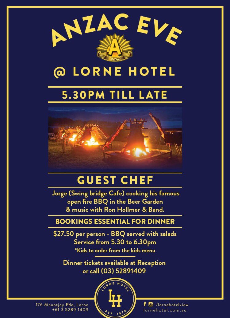 I if you miss our barbecues come to the Lorne Pub this Monday <a href="/TravelVictoria/">Travel Victoria</a> @zeallybaybread <a href="/EpicureATtheage/">Epicure@theage</a>