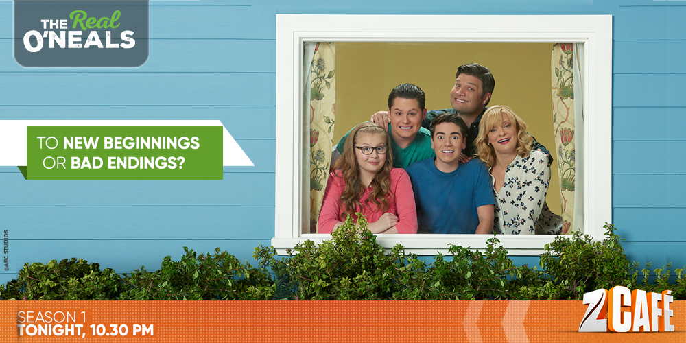 ZeeCafe's tweet photo. Can the O'Neals start afresh? Watch #TheRealO'Neals Season 1, tonight at 10:30 PM to find out. https://t.co/3t8mdvVbe1