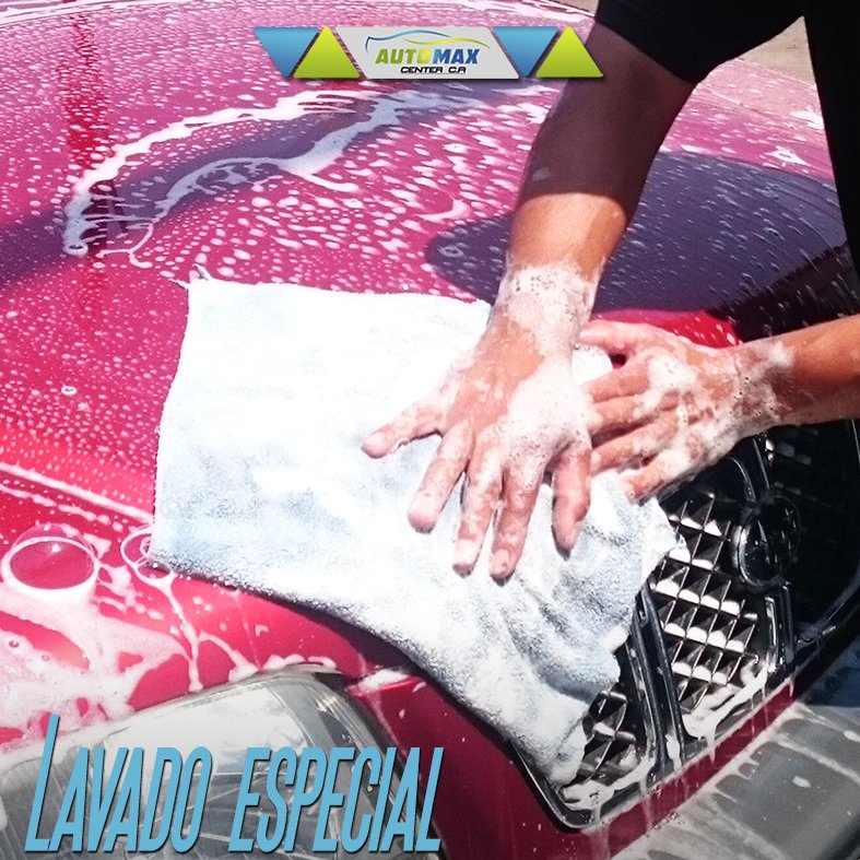 AutomaxC's tweet photo. #FelizJueves
¡No es un lavado cualquiera! En #AutoMaxCenter nuestro servicio especial dejará tu auto reluciente por dentro y por fuera. https://t.co/jqzFe1wvAA