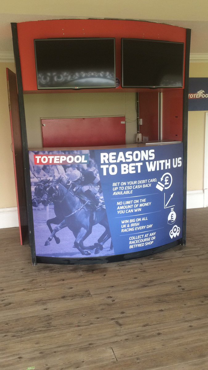 County stand counter done at York racecourse for <a href="/totepool/">Totepool</a> #racing #totepool #york #signs
