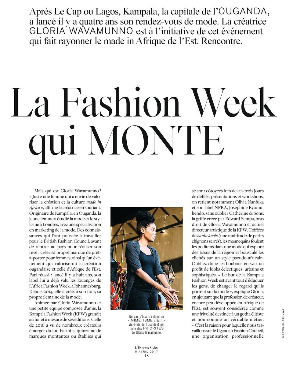 Kla_FW's tweet photo. KFW PRESS | PUBLICATION @l'ExpressStyles APRIL 2017 #klafw #ittakesavillage https://t.co/ocHKY0uOGy