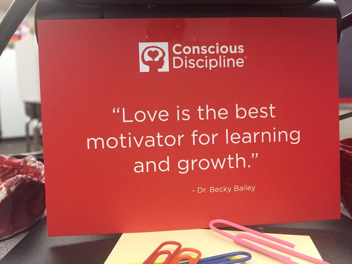 "Love is the best motivator for learning and growth." #CarmelGoesConscious #consciousdiscipline <a href="/myccs/">Carmel Clay Schools</a> <a href="/TowneMeadow/">Towne Meadow</a>
