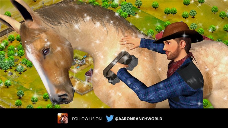 Groom your Horse <a href="/AaronRanchWorld/">Aaron Ranch World</a>  soon.