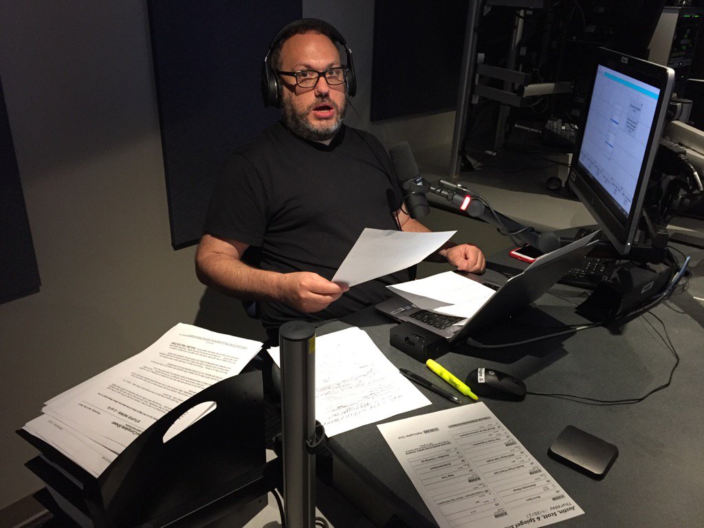 JSS98Rock's tweet photo. .@JoshSpiegel's cluttered news center #paperhoarder https://t.co/HhPUUAbwys