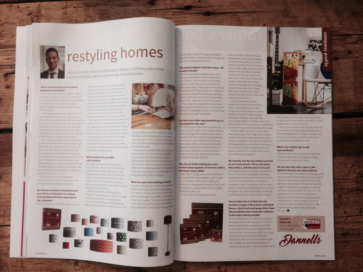 needcrafters's tweet photo. The history of #Dannells & why #madeinbritain is so important to us. @CraftFocus issue 60 #madeinbritainhour https://t.co/BWFlJdN3Vx