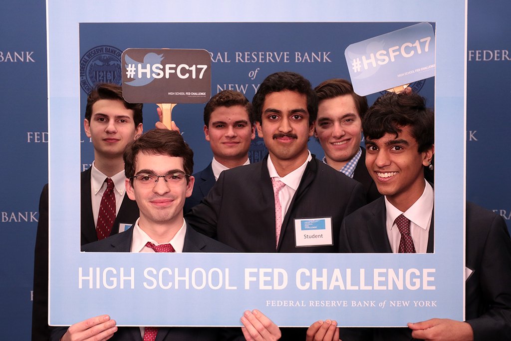 NewYorkFed's tweet photo. Practice (with a little yoga) is how the Staples High School team has prepared for #HSFC17. https://t.co/1XDAy99trp