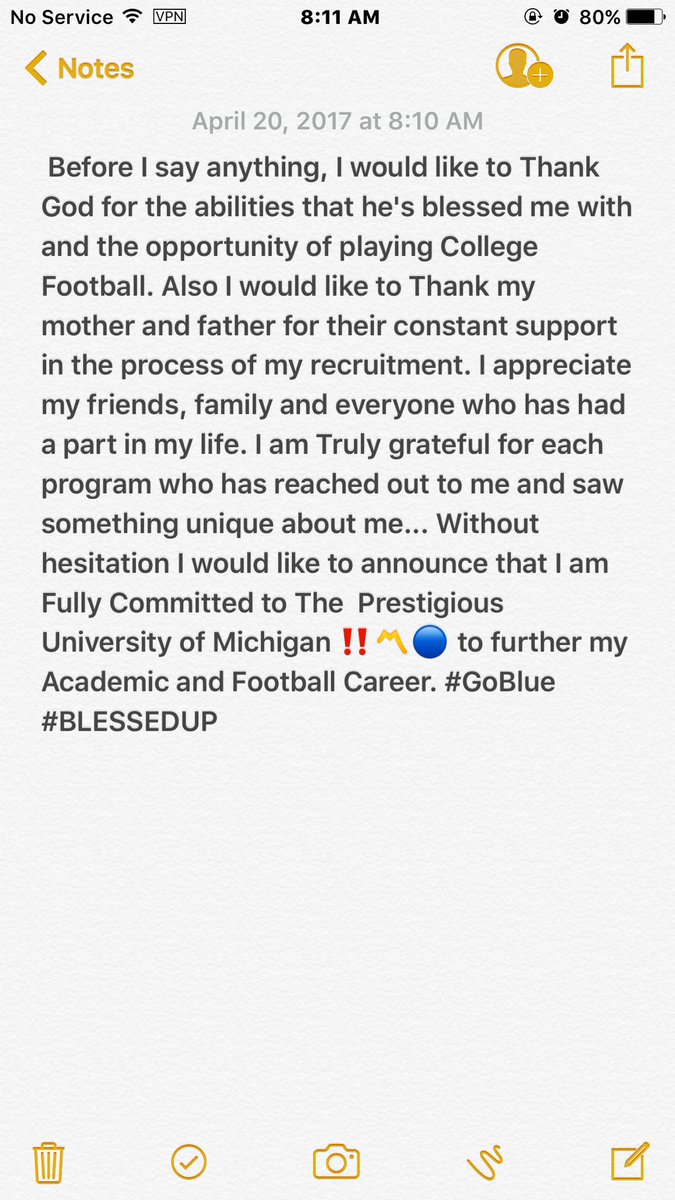 GreenGemon's tweet photo. Committed!! #GoBlue 〽️🔵 https://t.co/cCWIlnDvAJ