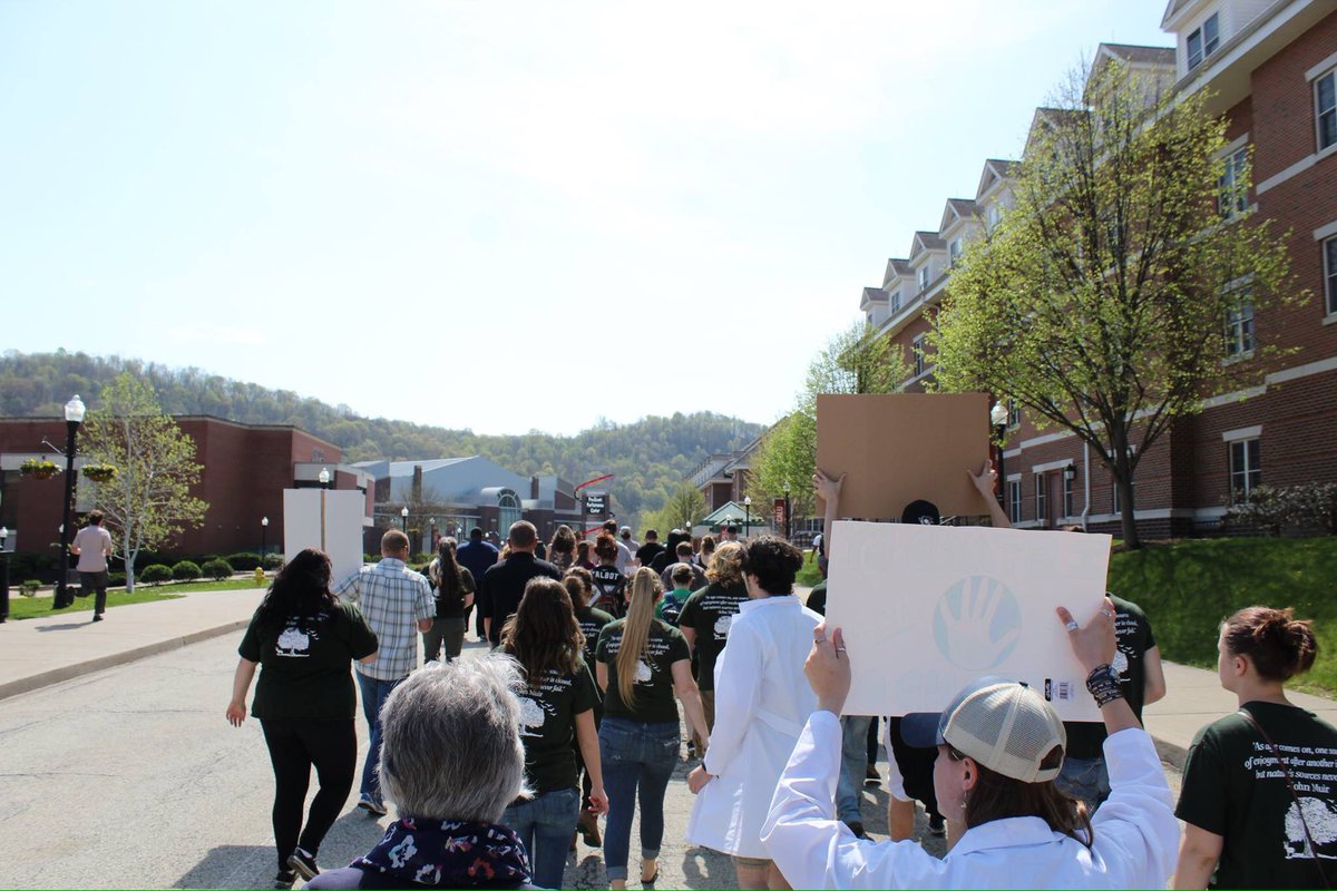 TWS_CalU's tweet photo. Today some of our members participated in the first ever Cal U #MarchForScience! We hope to keep this tradition going! https://t.co/Ni4NWKDbot