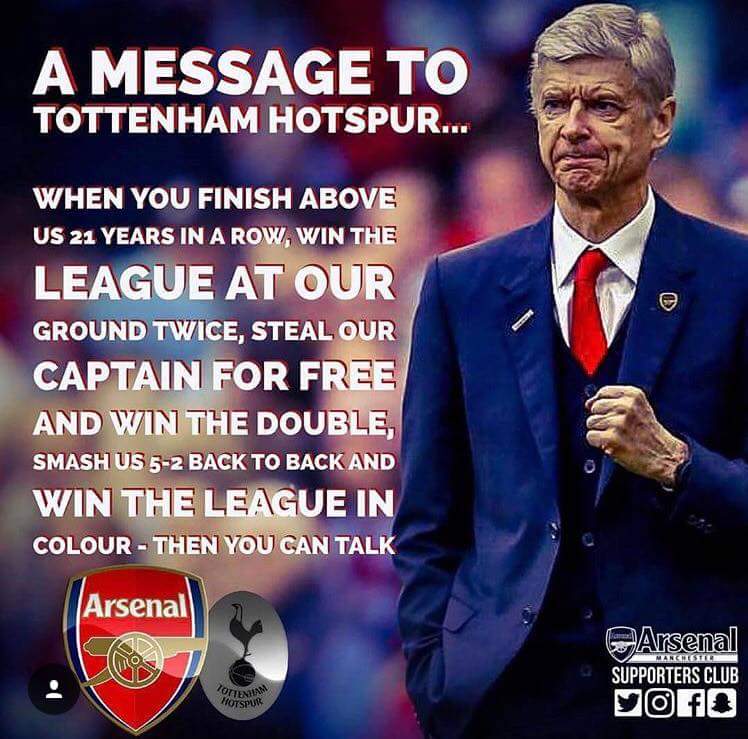 GoonerGirl1969's tweet photo. Yes. Then you can talk.... https://t.co/K6lFqKJnmF