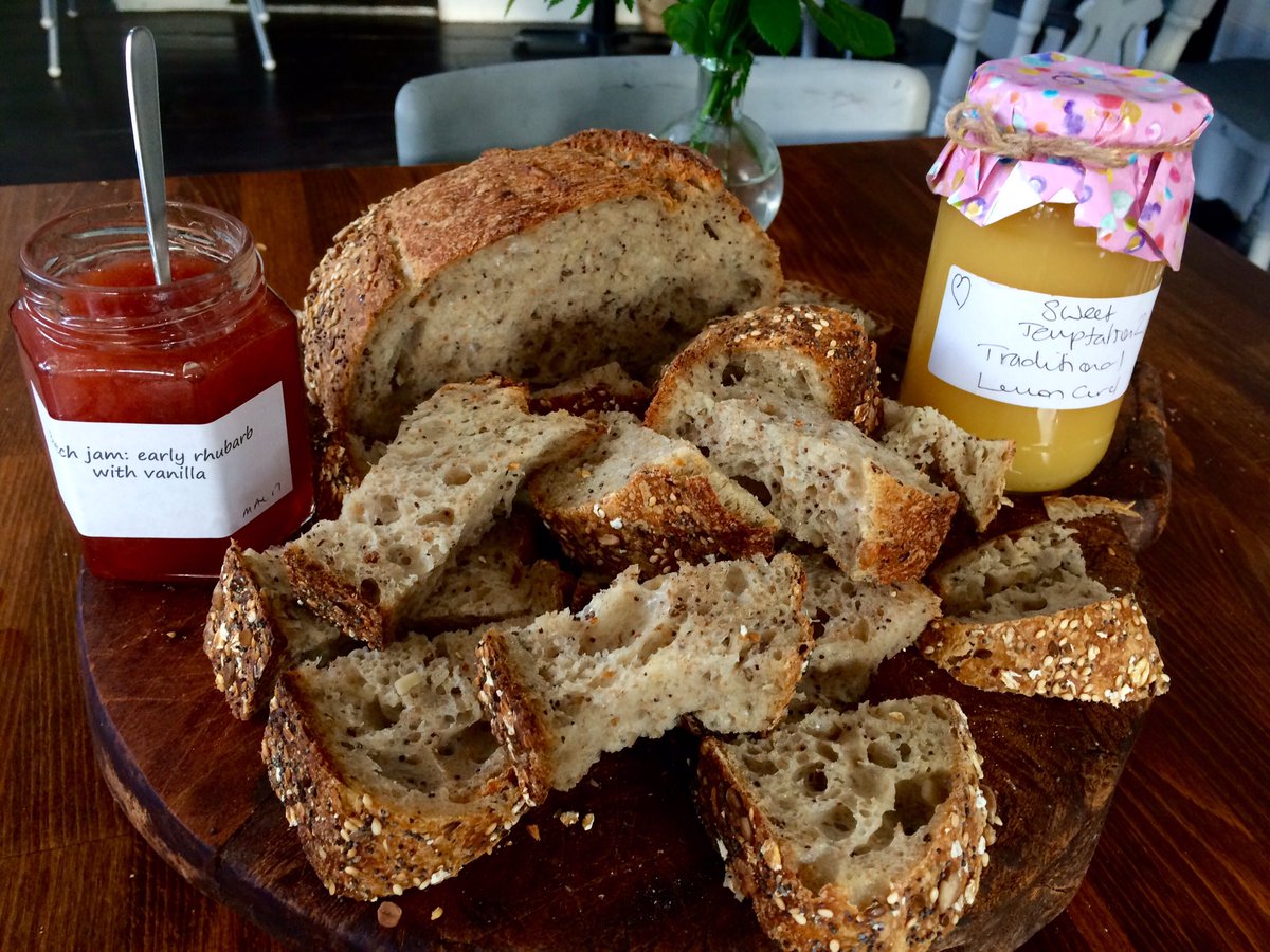 Drop by #leefoodassembly tonight, we've got some delicious tasters- seeded sourdough, jam and curd ! 😊
