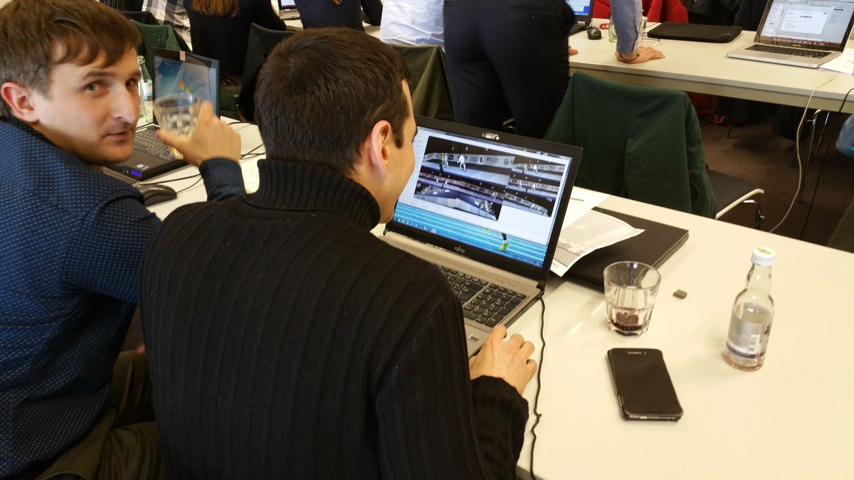 SimiSystems's tweet photo. 2nd day of Simi Education Days - presenting markerless tracking &amp; letting our participants try it themselves. Practice makes perfect! #mocap https://t.co/J1wk3gcCYq