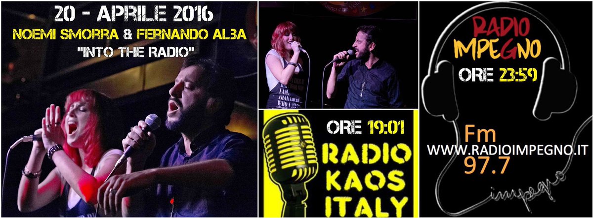 Maqueta_Records's tweet photo. @noemismorra and #FernandoAlba today on @RadioKaosItaly and @RadioImpegno! https://t.co/FWlNAT0vRS
