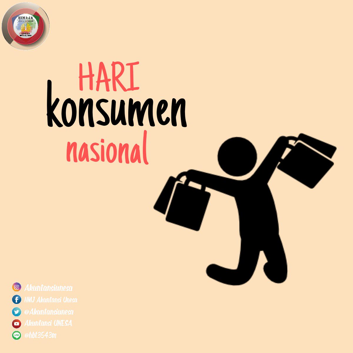 Selamat hari konsumen nasional. Jadilah konsumen yang cerdas.