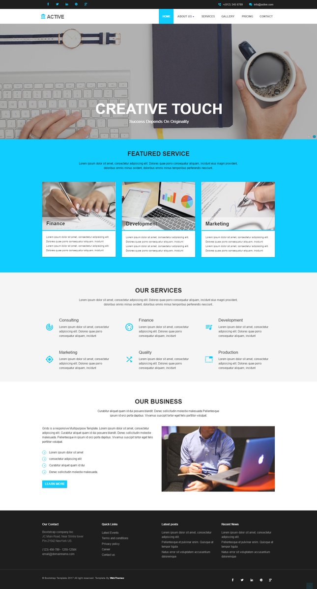 webtrendset's tweet photo. Free Bootstrap Responsive Template 
https://t.co/enyfJ6XoL0 https://t.co/Kr1OOAq16h
