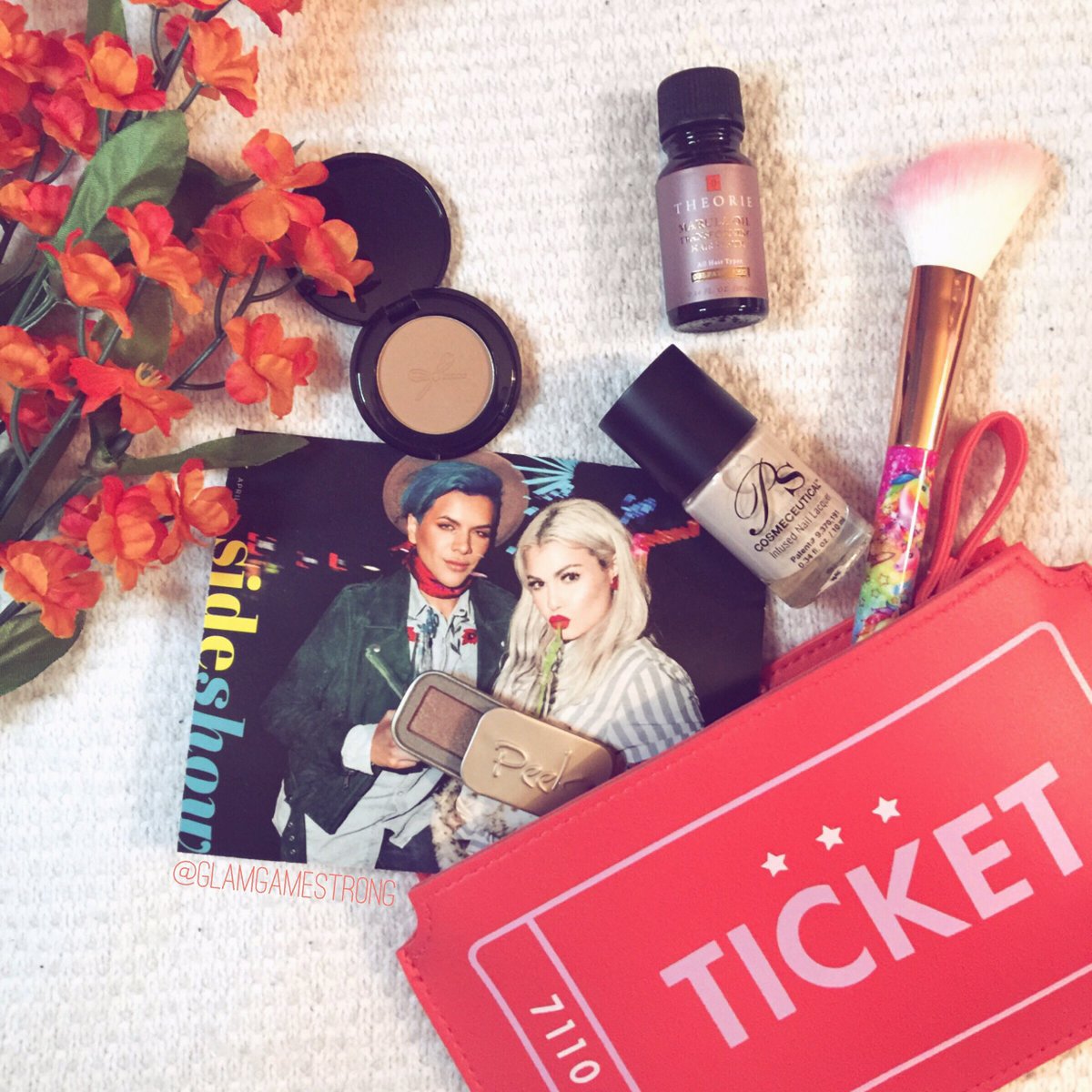 glamgamestrong's tweet photo. Enjoying @ipsy's #AprilGlamBag but samples are a little small. 🙁 #ipsysideshow #ipsy #lisafrank #makeup #beauty https://t.co/FejoIpLADb