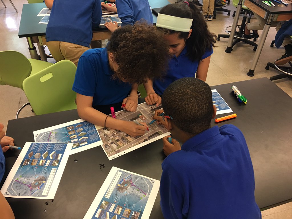 BSTEMEngineer's tweet photo. Working collaboratively to make LID improvements to our community. Future engineers at work. @BSTEMhartford @APA_Planning @fhiplan https://t.co/l20n6AwRMu