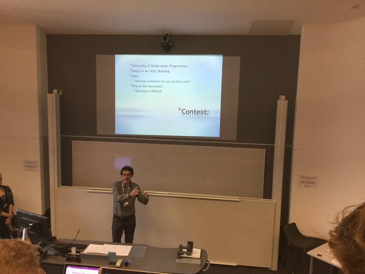 scales_jeremy's tweet photo. #ADRRecords on "Developing an online Music Portal". Promotion of #Collaboration. Interesting to hear about #JiscCAN17 #DigitalVoiceXperts https://t.co/ZfrTPJJWTv