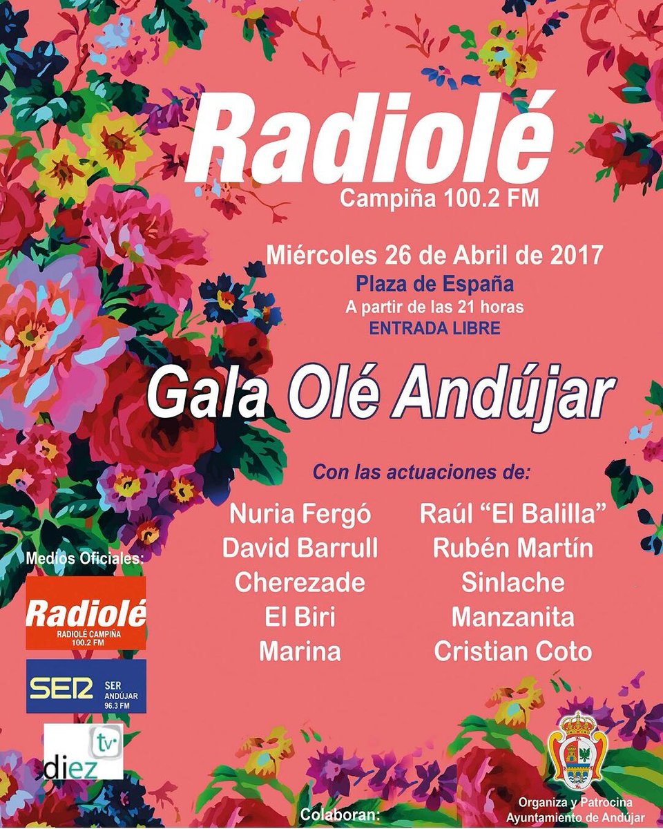 Próximo miércoles!! Allí estaré!¡😉💃💃