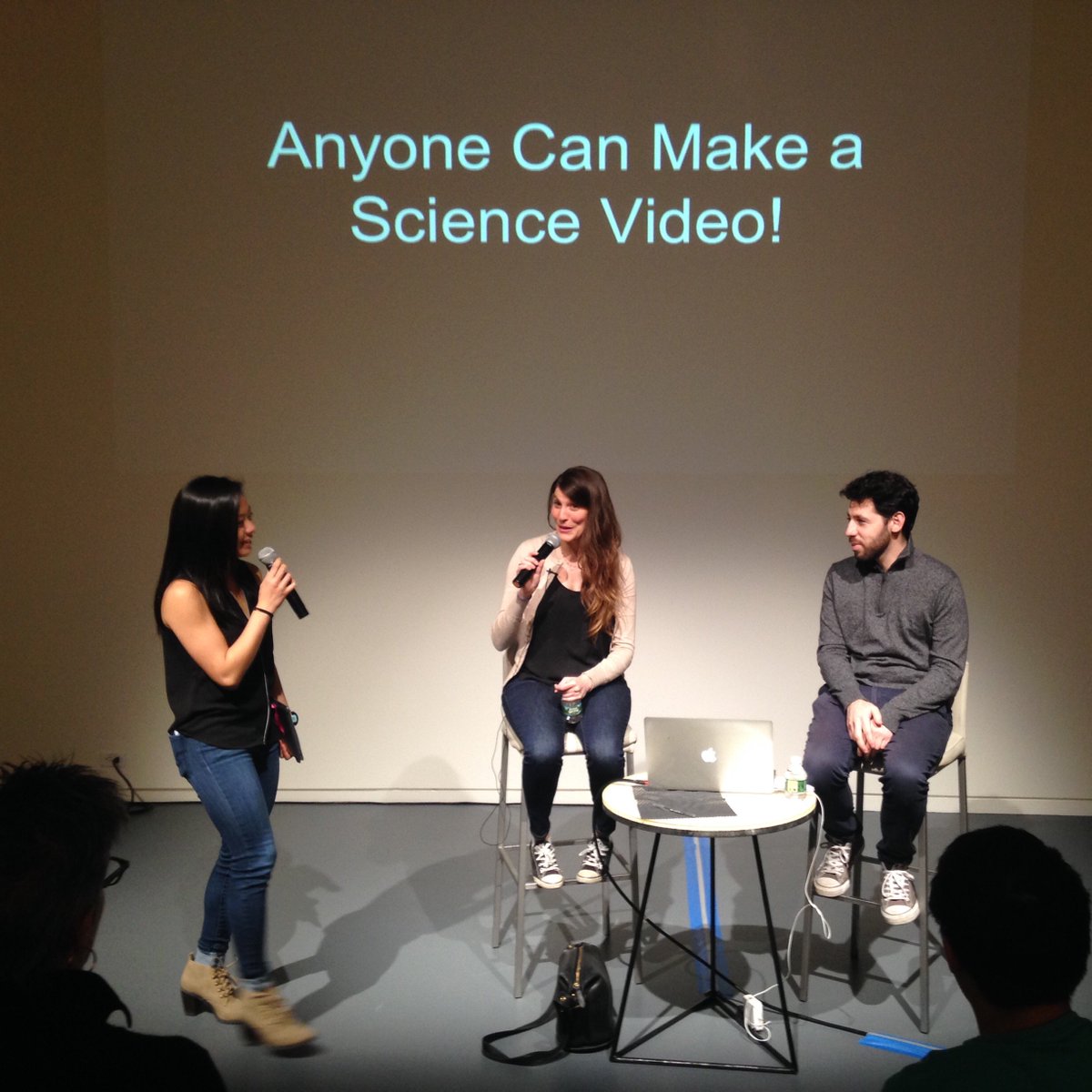 peter_jpw's tweet image. Great talk by Anna @GrossScience and Greg @WTPhysics about making educational science videos! @LeLabCambridge @CambSciFest @NOVAeducation