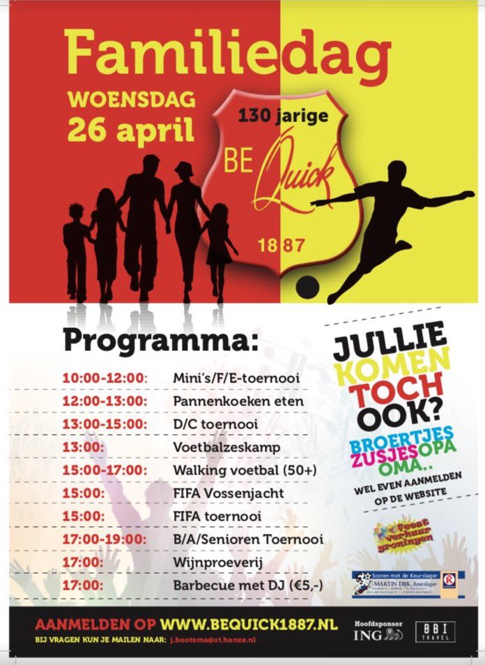 bq1887's tweet image. Geef je nu nog op voor de #bq1887 familiedag met medewerking van @FeestverhuurGro #26april @JenteBootsma