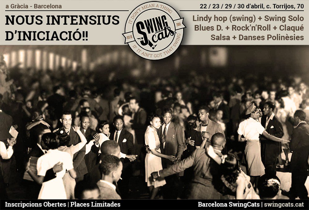 Cursos intensivos de iniciación en Swing Cats lindyhopbarcelona.es/cursos-intensi…