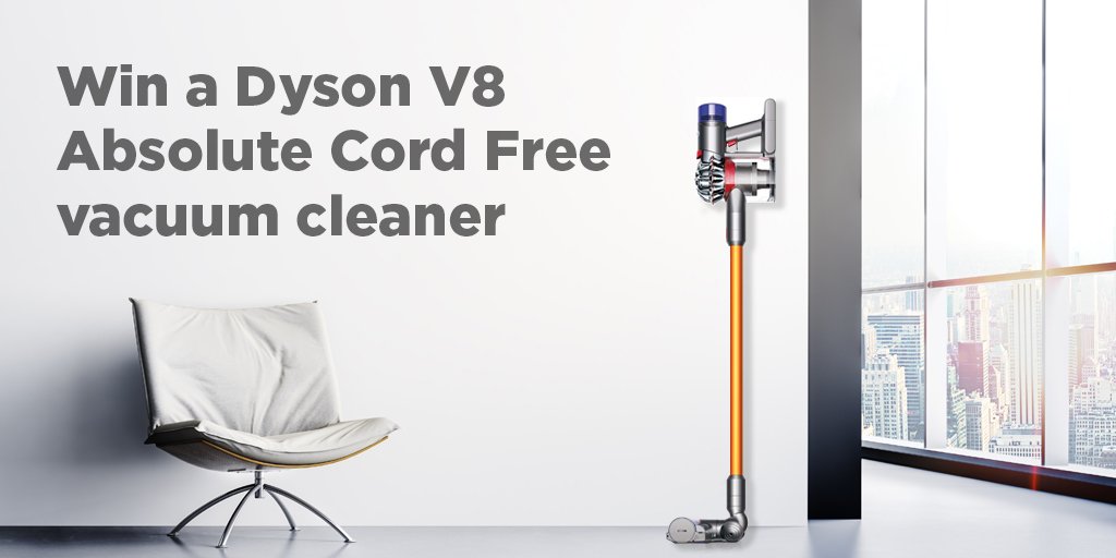 ao's tweet photo. You can #WIN this Amazing @Dyson Absolute Cord Free vacuum cleaner! 😍😍 Simply RT for a chance #FreebieFriday https://t.co/SAVxYk4QJr