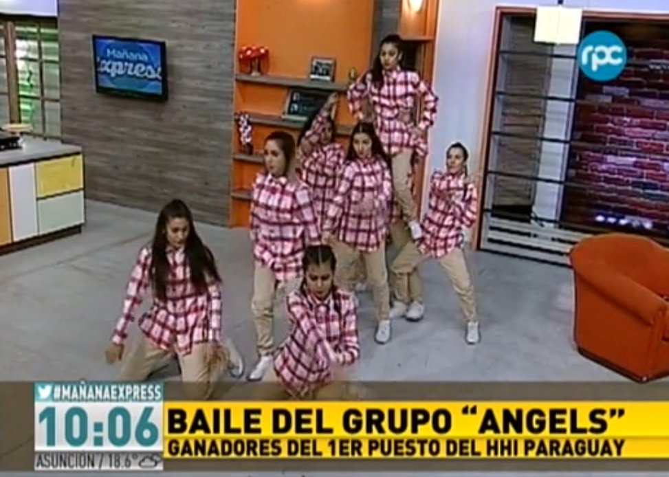 expresspy's tweet photo. ¡Bailá con nosotros! Y con el grupo "Angels", ganadores del HHI Paraguay 🕺💃🎵 https://t.co/h4SsyB2xQl