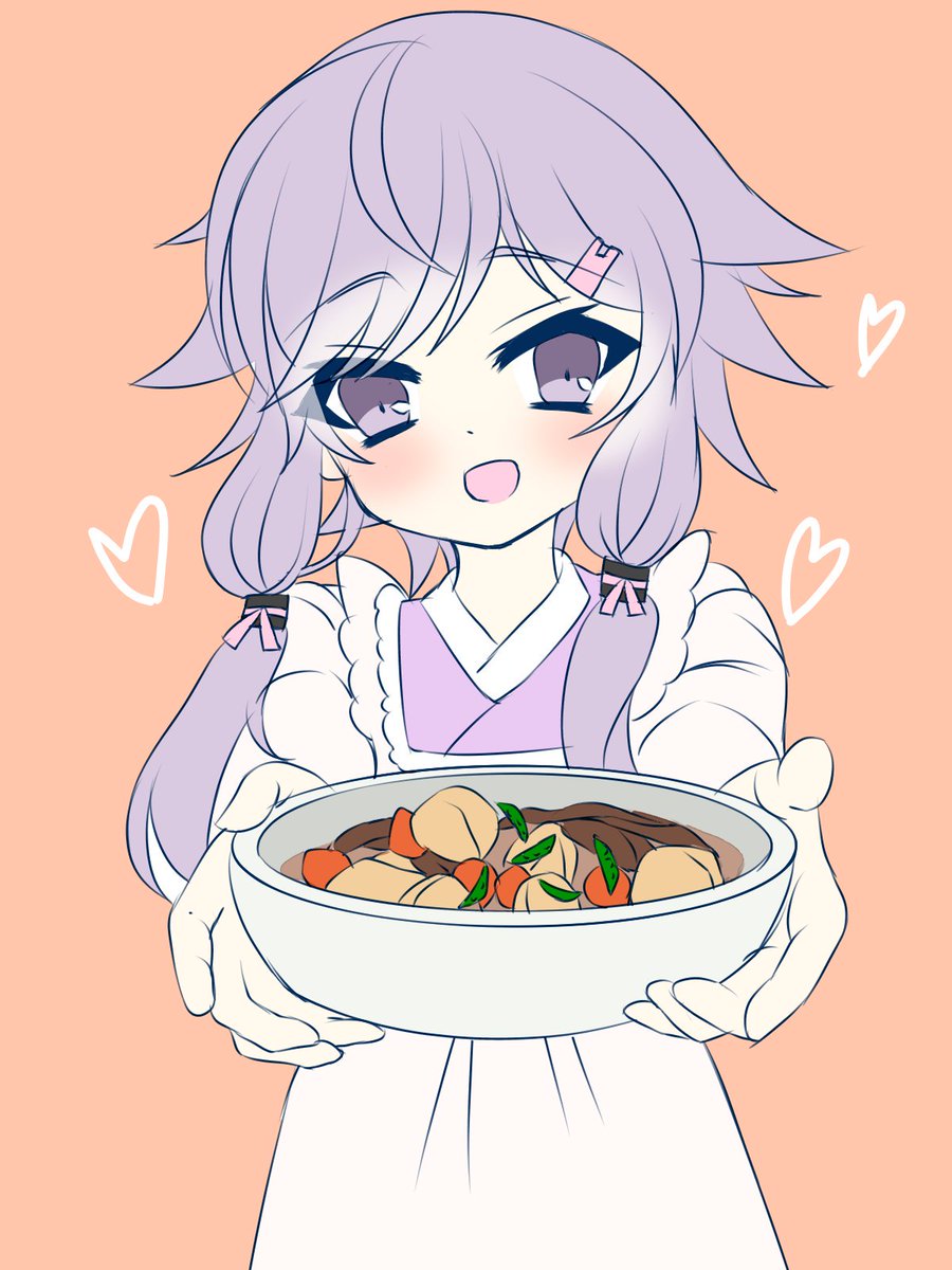 結月ゆかり 「お題:和 ゆかりさんが肉じゃがを作ってくれた  #結月ゆかり深夜の真剣お絵描き6」|hinao@C102 日曜日 東G37aのイラスト