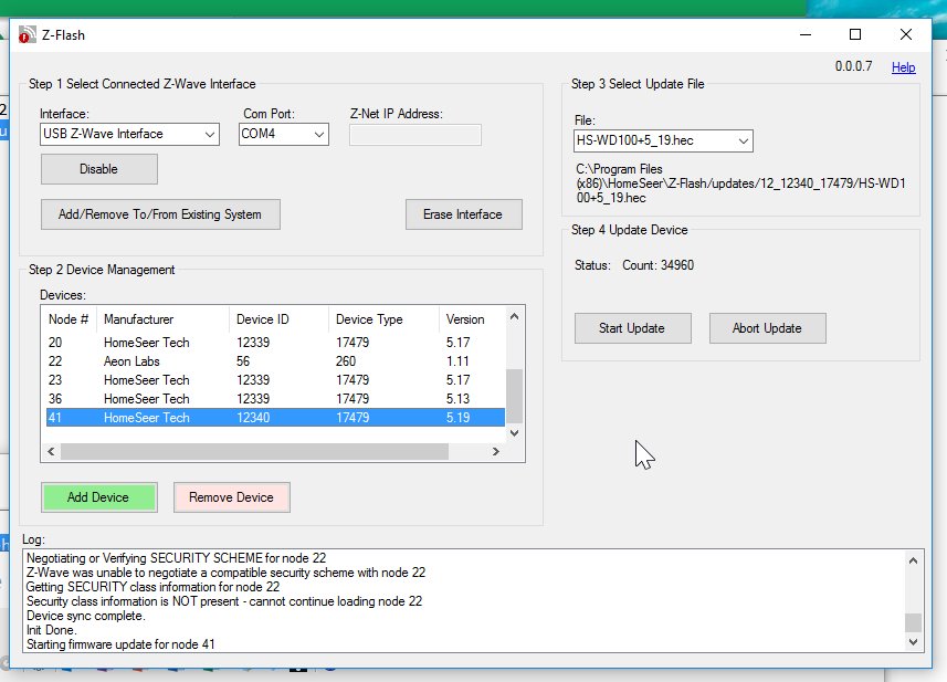 homeseer update homeseer update