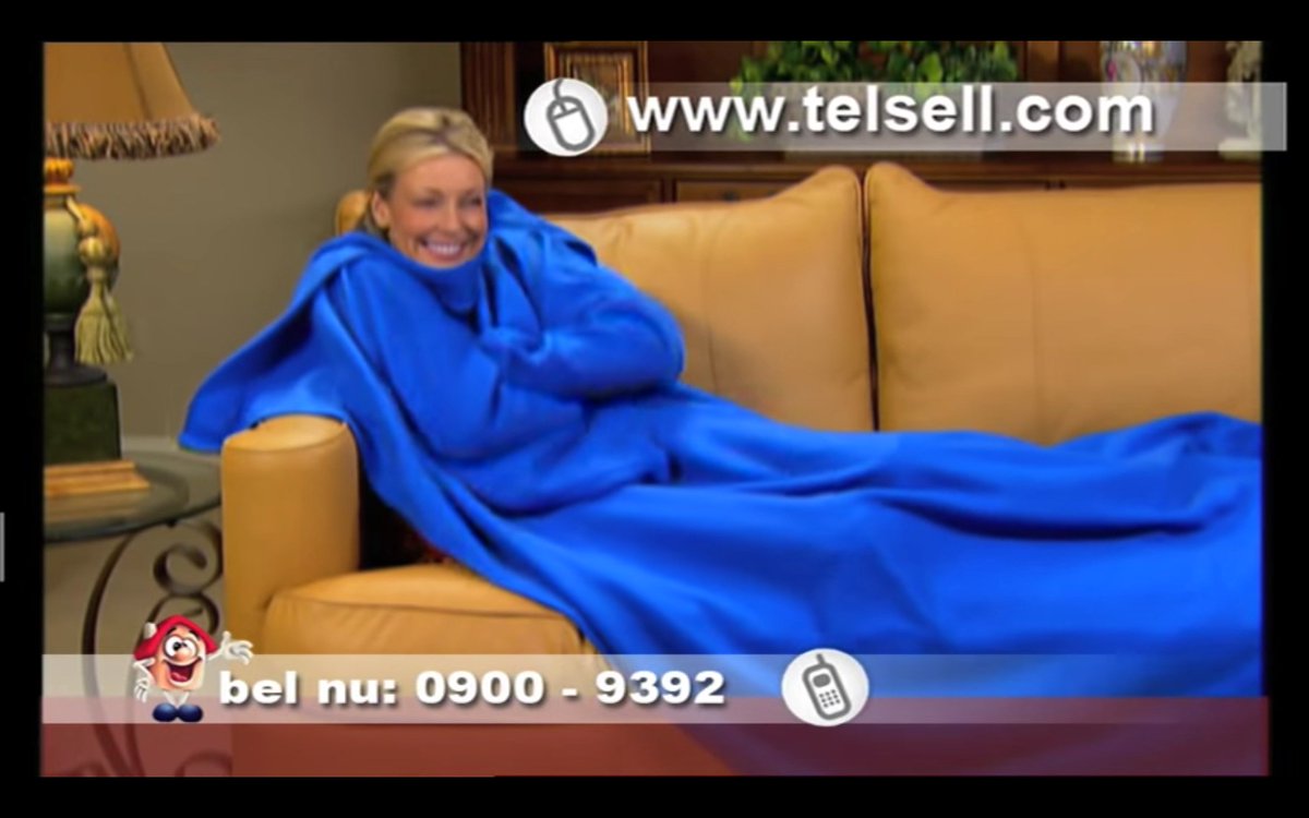 Topics_NL's tweet image. 'Geniet van een snack in uw Snuggie': bekijk hier de opmerkelijkste reclames van #telsell @volkskrant
s.topics.nl/tel-sell-is-ni…