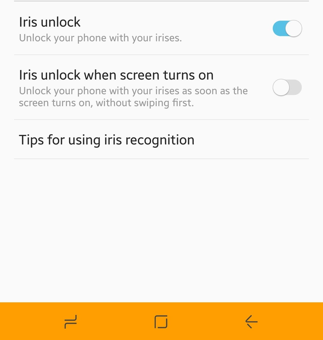 sebbiechu's tweet image. @PDTalkinTech bro I found the setting to unlock device straight away with iris scan. #problemsovled
