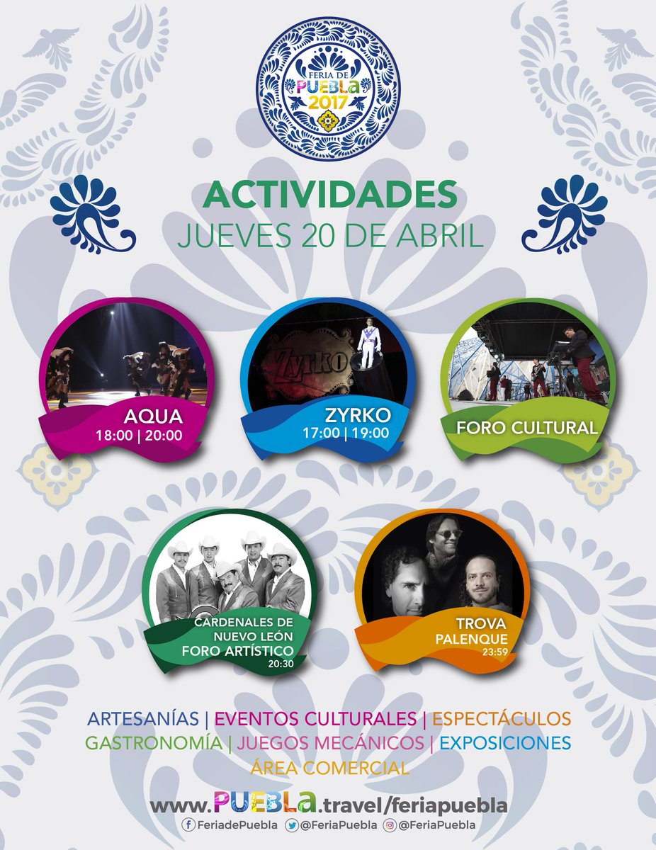 VolkmoMx's tweet photo. ¡Actividades de hoy en la Feria Puebla! <3 https://t.co/FnBZKv8saQ