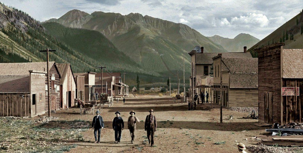 KyleKulinski's tweet photo. Colorized pic of Colorado from the late 1800s. https://t.co/oTTQYJIDpg