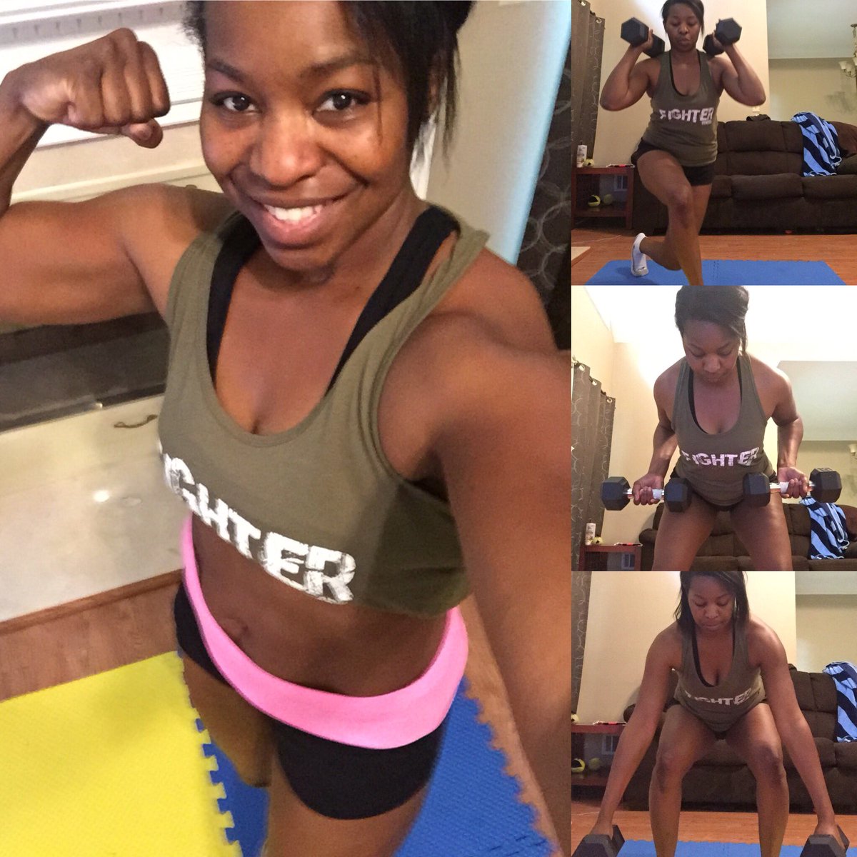 ShanPir's tweet photo. I woke up around 3:30AM & cldnt go back 2 sleep; 1st #workout in 💪. #sleep finally hits me & 🤔2nd w/o, #hammerandchisel #totalbodychisel 💪! https://t.co/NfnN4au0SV